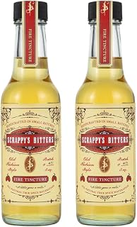 Scrappy's Bitters Fire Tincture, 5 oz - Organic Ingredients, Finest Herbs & Zests, No Extracts, Artificial Flavors, Chemicals or Dyes. Made in the USA! (2 Pack) | Organic Ingredients, Finest Herbs & Zests, No Extracts, Artificial Flavors, Chemicals or Dyes, Made in the USA