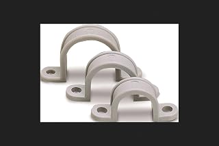 Gardner Bender GCC-220 2-Hole Heavy Duty Conduit Strap, 1.05 in, Plastic, Gray, 3/4", Grey, 20