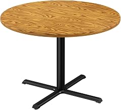 Correll Cafe and Breakroom Table with Medium Oak Finish BXT48R-06-09-06