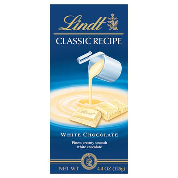 White Chocolate Bar by Lindt – 4.4 Ounce (Pack of 4), white, Pack of 4, Model 2K-SXU4-HZDO