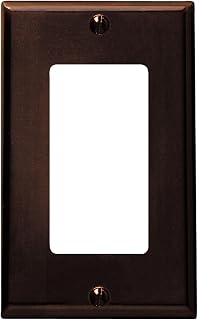 Leviton 1-Gang Decora/GFCI Device Decora Wallplate, Standard Size, Thermoset, Device Mount, 80401, Brown