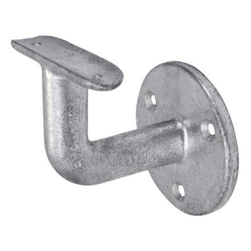 Wall Internal Handrail Fit by Kee Safety – 3.73"L x 3.23"W x 4.04"H, Galvanized Iron, Gray, Model 570-7