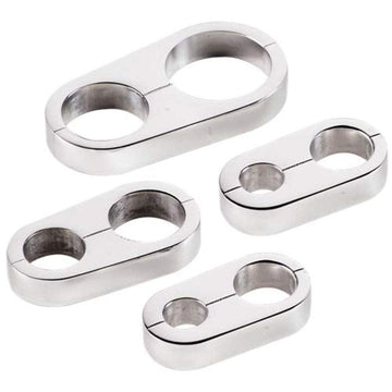 BILLET SPEC Hose Separator .906 X .906 Polished by Billet Specialties – Stock, Aluminum, Polished, Model 68720