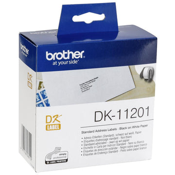 DK Label (29 x 90mm) by Brother – Standard Address Labels (29 x 90.3 mm), Paper, White, Model DK11201