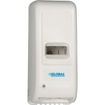 Automatic Hand Sanitizer/Liquid Soap Dispenser by Global Industrial – 4.75"L x 5"W x 10.63"H, Plastic, White, Model JY-699