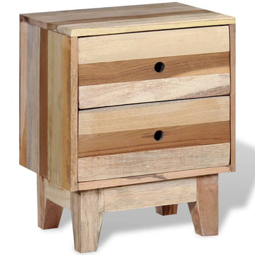 Bedside Cabinet Solid Reclaimed Wood by vidaXL – Wood, Beige, Model 244234