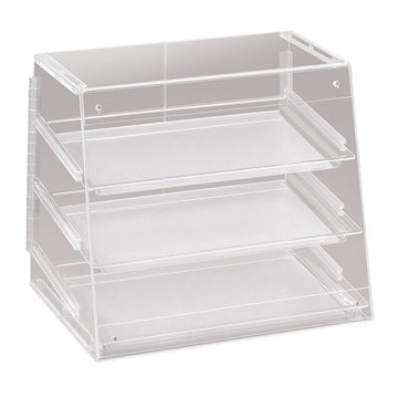 3 Tray U-Build Econo Case by CAL-MIL – Acrylic, Clear, Model 1011