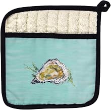 Betsy Drake PT121C Oyster Shell Teal Pot Holder
