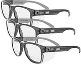 MAGID Gemstone Y50 Performance Anti-Fog Safety Glasses with Side Shields, Diopter 2, Scratch-Resistant Polycarbonate Lenses, 2 Pairs (Pack of 3)