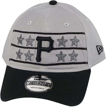 Pittsburgh Pirates Gray-Black Batting Practice 9Twenty Adjustable Hat by New Era – Cotton, Grey, Model 920 Cw Pitpir Graotc