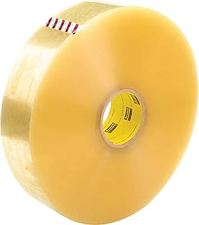 Scotch 375 High Performance Packing Tape, Machine Rolls, 3 Inch x 1000 Yards, 3.1 Mil Thick, Clear, for Moving, Shipping and Packing, 3M #7000001199 (4 Rolls)