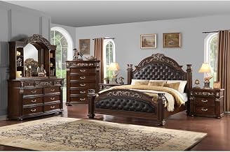 Aspen Classic Rich Cherry 5-Piece Bedroom Set, Queen
