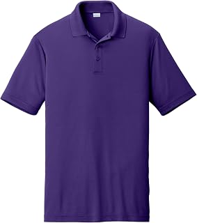 SPORT-TEK Unisex PosiCharge Competitor Polo | Casual Short Sleeve Collared Shirt for Men & Women, Athletic Fit Summer Top for Work, Golf & Tennis Purple