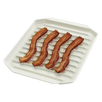 8 in. W x 9-3/4 in. L Bacon Rack White by Nordic Ware – Plastic, White, Model 60110