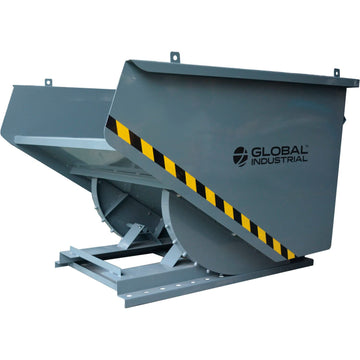Medium Duty Self Dumping Forklift Hopper by Global Industrial – Alloy Steel, Gray, Model 989013