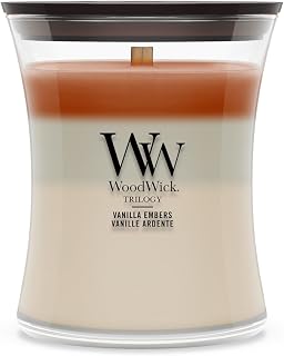 WoodWick | Medium Candle | Vanilla Embers | Great Gift for Women