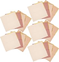 Scalloped Cocktail Paper Napkins 100 Sheets Per Pack 100 Sheets with Gold Foil Edge, Disposable Pastel Colors Napkins for Clean up Beverage Spills for Holiday Parties and Shower