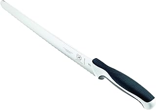 M23210WBH Mercer Culinary Millennia 10-Inch Wide Wavy Edge Bread Knife, White
