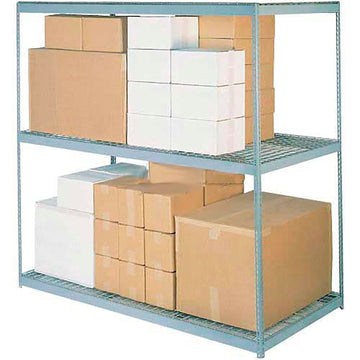 Wire Deck Bulk Rack Shelf 96" W x 48" D by Global Industrial – Grey, Model 716313