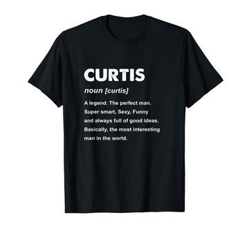 Curtis Name T-Shirt by Curtis Name Shirts & Gifts – Cotton, Black, Model CT1DNRHBEWX