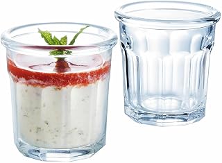 Arcoroc Set of 12 Heavy Duty Glass Cups Low Shape 9 CL ESKALE ARC | Clear, Sodo, Low Shape, Gloss Finish, 9cl