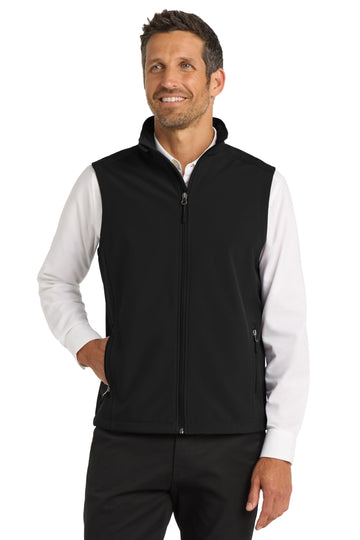 Core Soft Shell Vest by Port Authority – Large, Polyester, Black, Model SNM-913334
