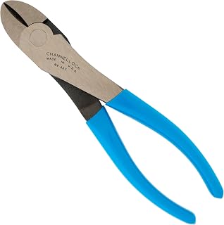 Channellock Diagonal Cutting Plier 447 - Curved Jaw, Side-Cutting - 7.5-Inch