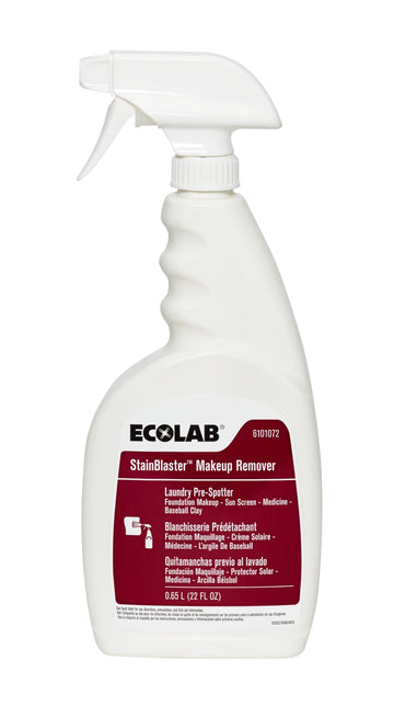 Stainblaster Makeup Remover Laundry Pre-spotter - 22 FL OZ by Ecolab – 22 Fl Oz (Pack of 1), Model 6125395