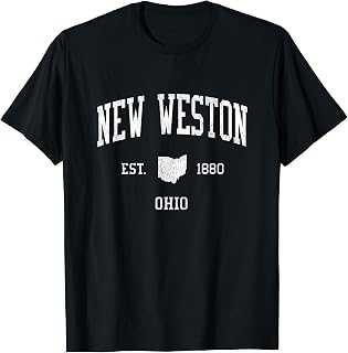 New Weston OH Vintage Athletic Sports JS01 T-Shirt