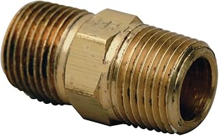 BrassCraft Brass Craft PHN-6 3/8 -Inch by 3/8 -Inch Brass Craft PHN-6 Hex Nipple, Rough Brass