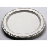 M12R-NW Venetian Round Plate White 12"D x 3/4"H by Elite Global Solutions – Plastic, White, Model 848552000136
