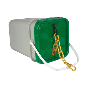 Plastic Barrier Chain Pail by Mr. Chain – 2 IN, Plastic, Gold, Model 50009-P