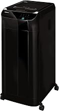 Fellowes AutoMax 600M 2-in-1 Heavy Duty Auto Feed Commercial Paper Shredder with Micro-Cut, Black
