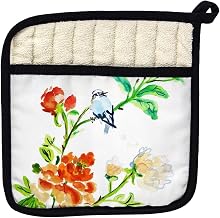 Betsy Drake PT1103 Blue Birds & Flowers Pot Holder