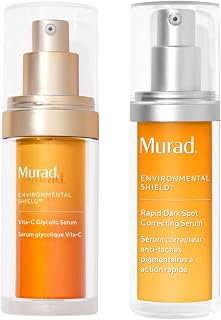 Murad Bright & Spotless Combo - Vita-C Glycolic Serum and Rapid Dark Spot Correcting Serum for Improved Skin Tone and Texture, Hyperpigmentation, Dark Spots and Dull Skin, Set of 2