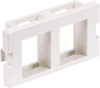 Premise Wiring Hubbell iSTATION 2 Socket Keystone Faceplate Module - White IM2K1W - 1 Each