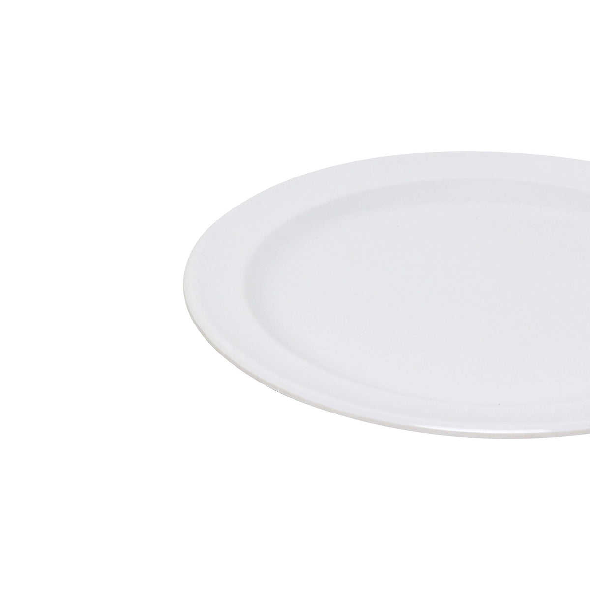 Nustone Plate White 10 1/4" by Thunder Group – Large, Melamine, White, Model NS110W