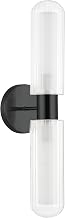 Dainolite Balbina 2 Light Wall Sconce - Matte Black