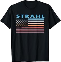 Vintage Sunset American Flag Strahl, Tennessee T-Shirt