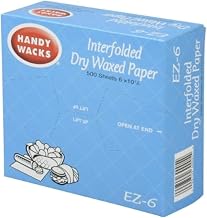 Handy Wacks EZ6C, 6x10-3/4-Inch Interfolded Medium Grade Dry Waxed Paper, Waxed Wrap Deli Paper Sheets (1)