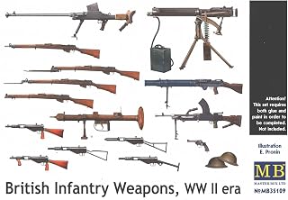 Masterbox Master Box Models "British Shooting Weapons" WWII Era Model Building Kit, Scale 1/35