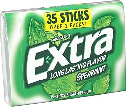 Extra Spearmint Sugar Free Gum, 35 count per pack -- 48 per case.