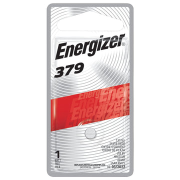 379 Silver Oxide Button Battery by Energizer – Standard, Multicolor, Model 379BP