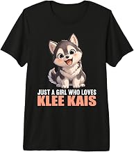 Just a Girl who Loves Klee Kais Dogs Dog Alaskan Klee Kai Premium Tri-Blend T-Shirt