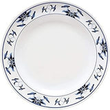 G.E.T. M-412-B-EC 6" Blue Round Plates, Melamine Break- Resistant and BPA Free, for Indoor and Outdoor Dinnerware by Water Lily Collection (Pack of 4)
