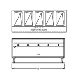 78" 240V Electric Sealed Well Hot Food Table by Randell – Model 3615-240
