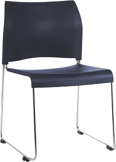 National Public Seating 8800 Series Plastic Cafetorium Chair 21.75" x 20" x 30.5"- Navy