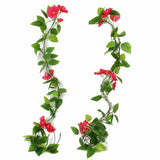 Artificial Flower Garland Vine Decor by APLVFFZH – Fabric, Yellow, Pack of 2, Model 3000412193530078025832