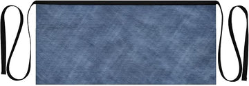 Blue Pattern Waist Apron with 3 Pockets Waiter Server Short Aprons 25.2x11.8 Inch Stain Resistant Apron for Kitchen Garden Restaurant 1 Pack