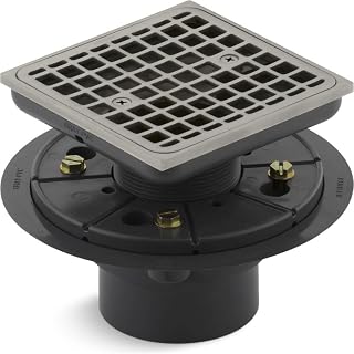 Kohler K-9136-BN Square Design Tile-In Shower Drain Finish: Vibrant Brushed Nickel